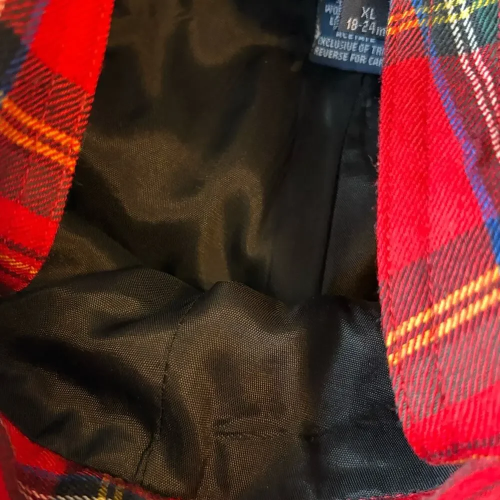 Ralph Lauren Plaid Suspender Bib Front Shorts Toddler Boy's Size 18-24 months
